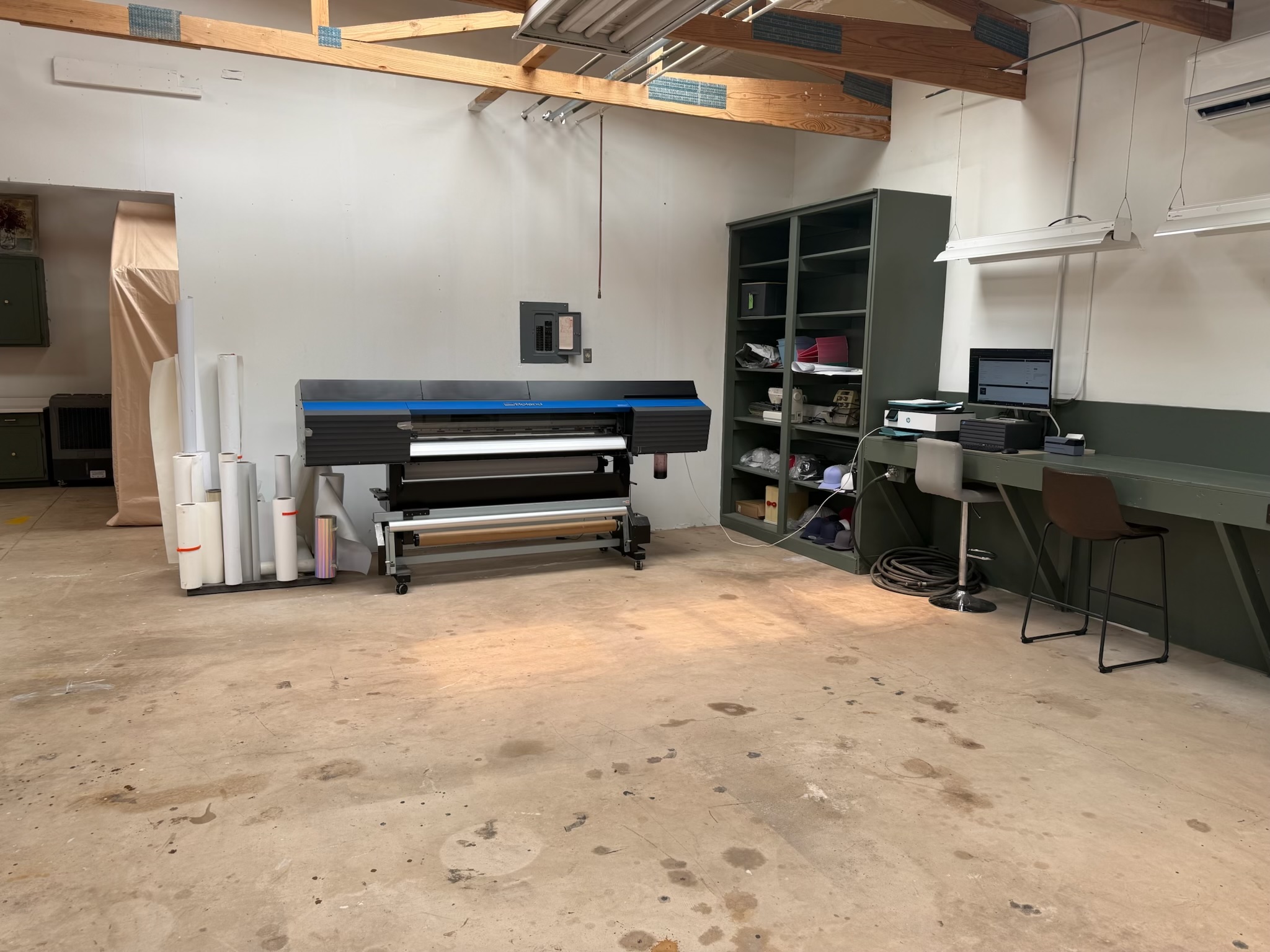 Main shop interior at 5118 N Prince North Prince Business Park
