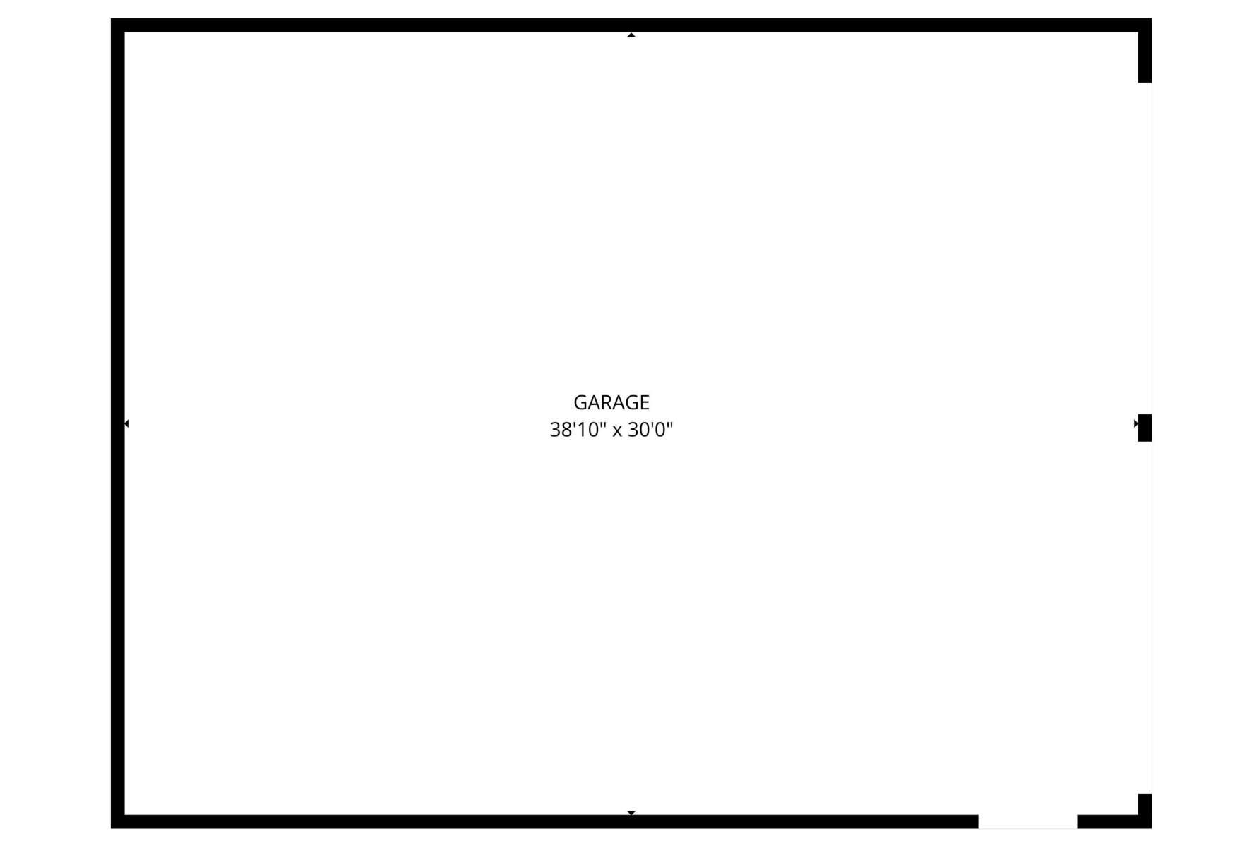 Floor plan of 5120 N Prince #2 — 1,140 sq ft shop and warehouse bay in Clovis NM